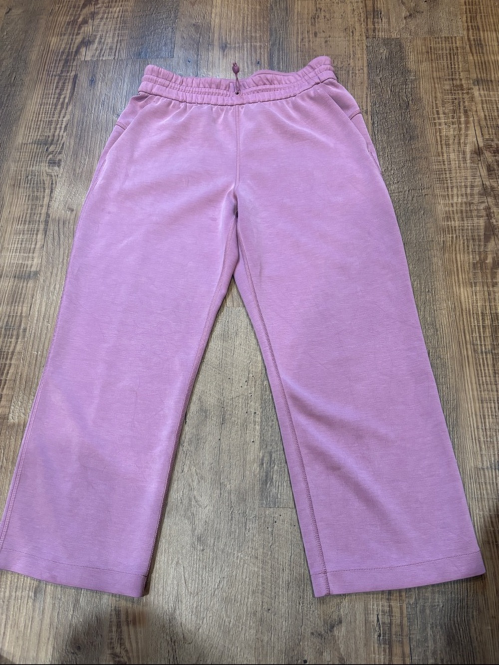 lululemon athletica Pink Cropped Wide-Leg Sweatpants